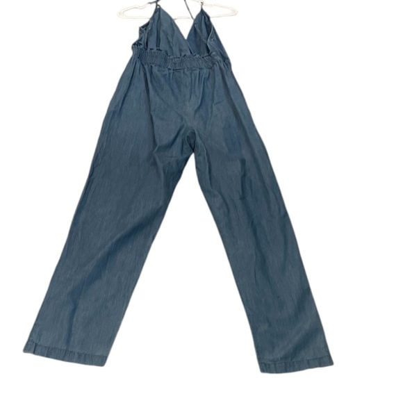Thread Story Blue Denim Jumpsuit with Adjustable Straps - Size Large - Picture 5 of 11